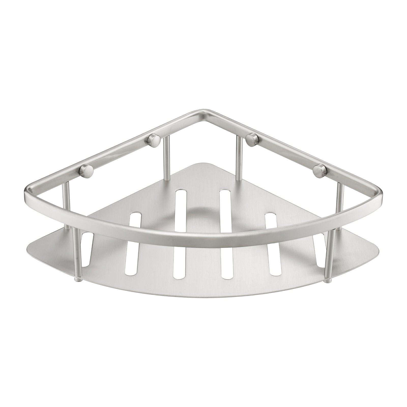 Just Taps Plus Inox Corner Basket - Stainless Steel