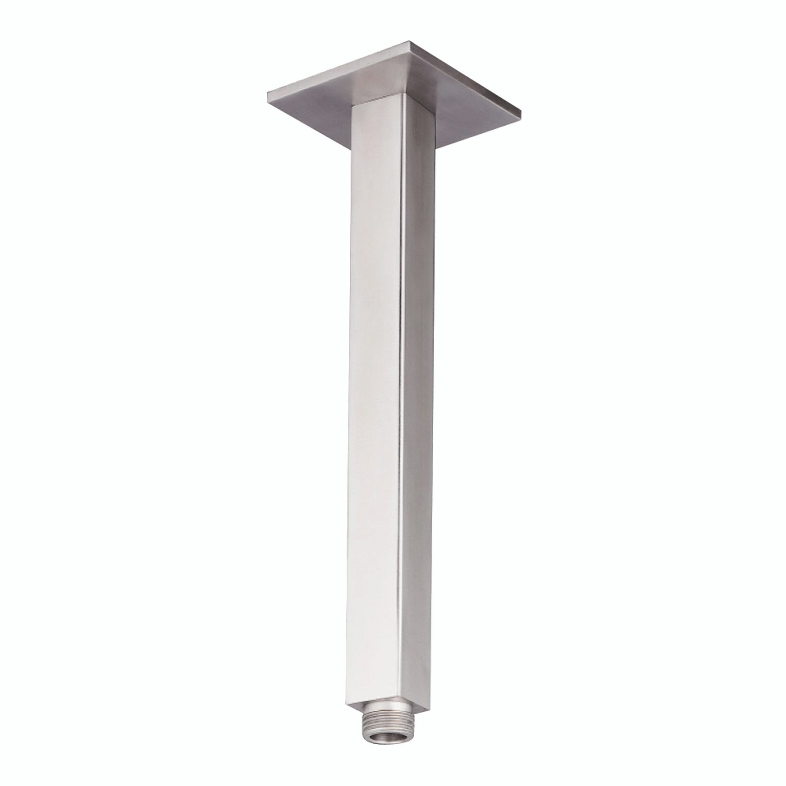 Just Taps Plus Inox Square Ceiling Shower Arm - 200mm Long - Stainless Steel