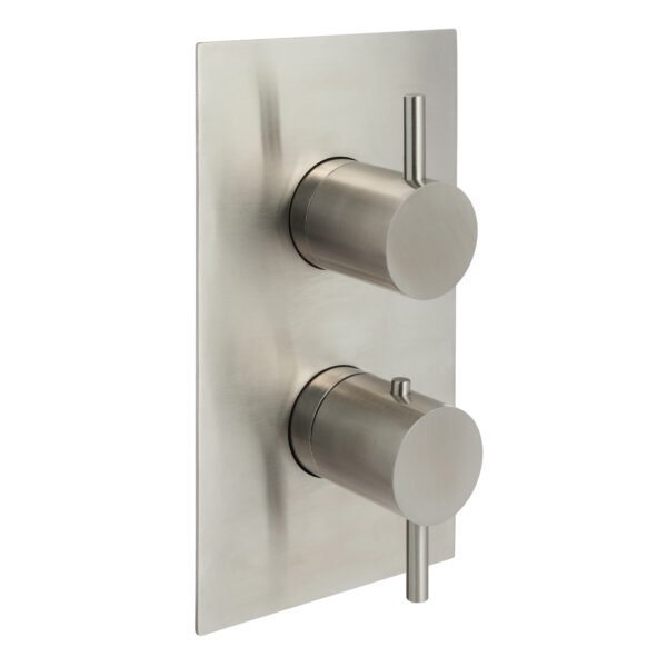 Just Taps Plus Inox 1 Outlet Thermostatic Concealed Shower Valve - Stainless Steel