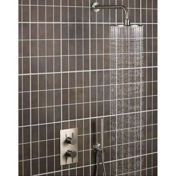 Just Taps Plus Inox 1 Outlet Thermostatic Concealed Shower Valve - Stainless Steel - Image 4