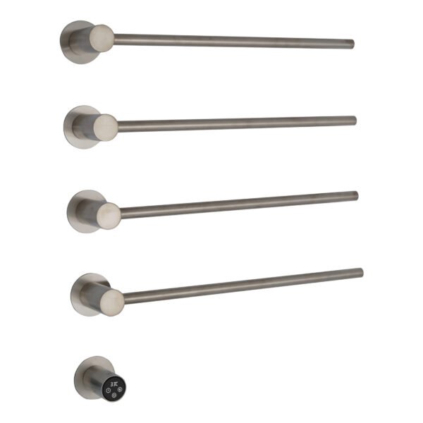Just Taps Plus Onyx Electric Towel Rail - 536mm X 610mm - Stainles Steel