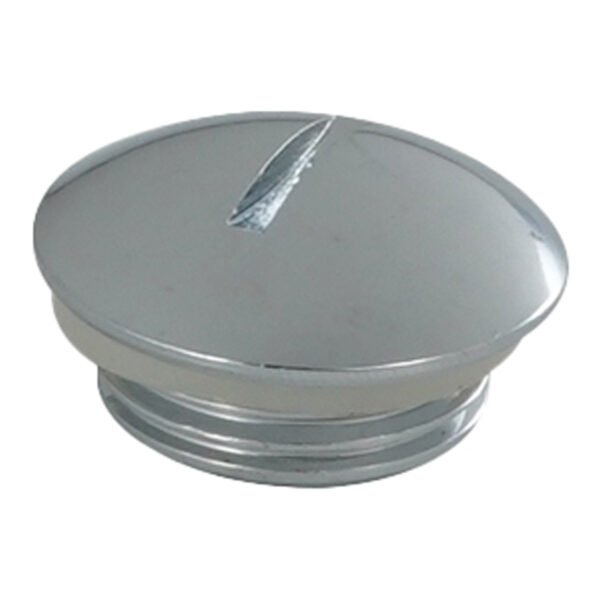 Just Taps Plus Round Radiator Blanking Plug - Chrome