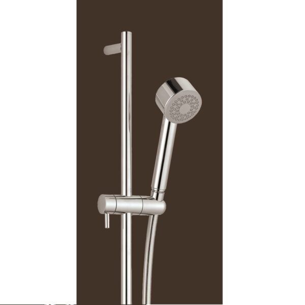 Just Taps Plus Techno Slider Rail With Single Function Shower Head And Shower Hose - Chrome