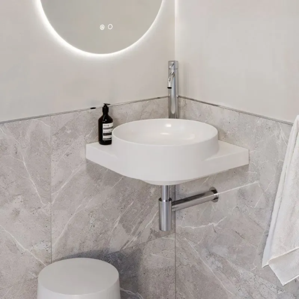 Tissino Davoli Wall Hung Basin - 450mm Wide - Image 4