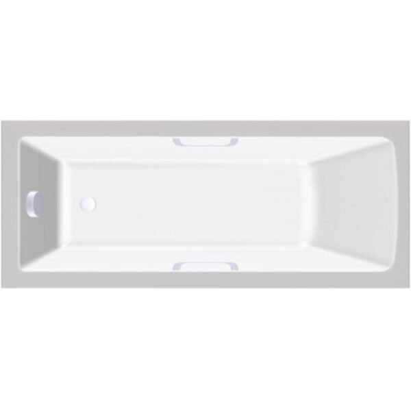 Tissino Lorenzo Eco Single Ended Bath With Handles - 1700mm X 700mm - White