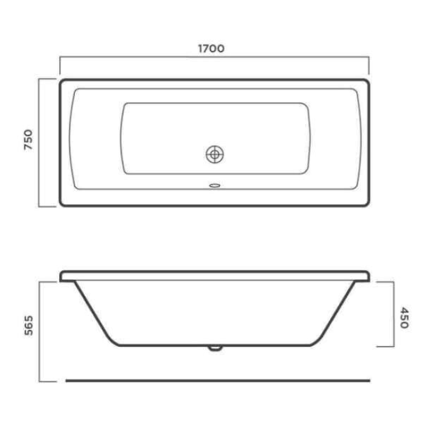 Tissino Lorenzo Double Ended Bath - Image 3