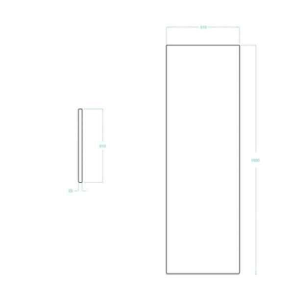 Tissino Lorenzo Bath Front Panel - 510mm X 1600mm - White - Image 2