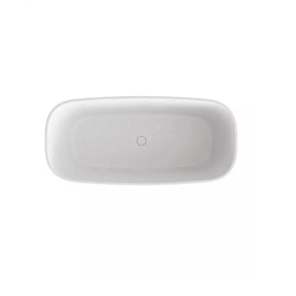 Tissino Matera Double Ended Freestanding Bath With Pop-Up Waste And Overflow - 1590mm X 745mm - White