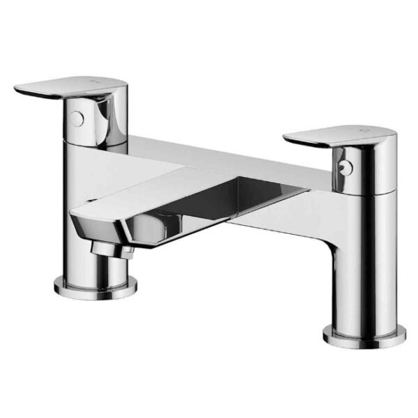 Tissino Pacato Deck Mounted Bath Filler Tap - Chrome