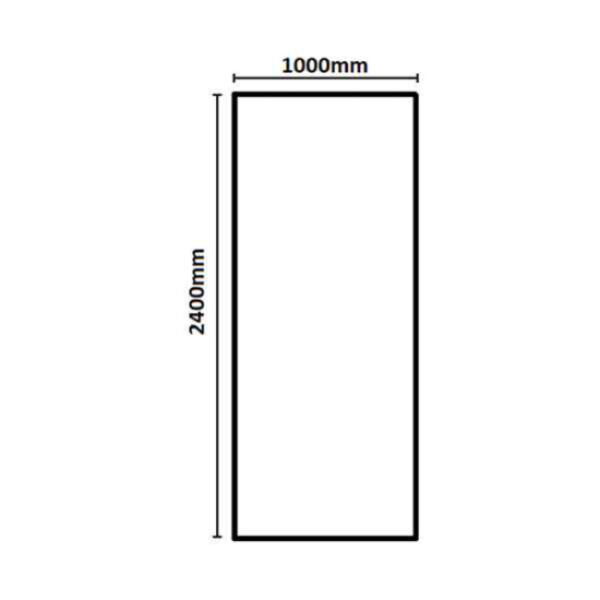 Tissino Giorgio Pvc Shower Wall Panel - 2400mm X 1000mm - White Slate - Image 2