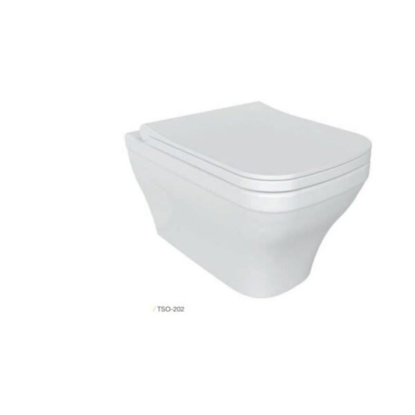 Tissino Savuto Wall Hung Pan With Soft Close Seat - White