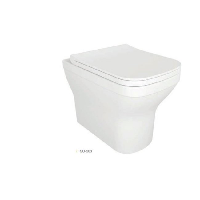 Tissino Savuto Back To Wall Toilet And Soft Close Seat - White