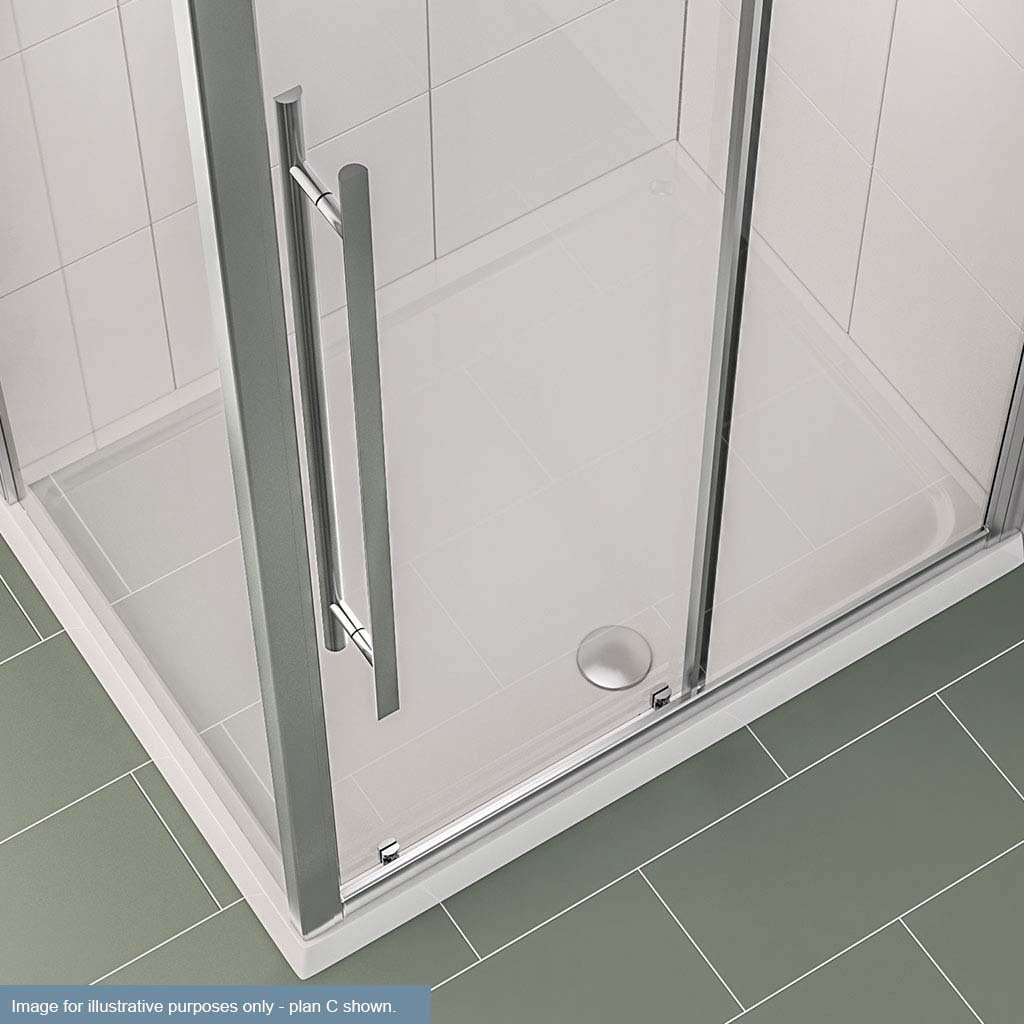 Eastbrook Vantage Legs And Panel Kit For 1300mm To 1800mm Rectangular Shower Trays