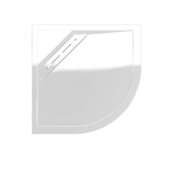 Kudos Connect 2 Curved Offset Quadrant Shower Tray With Waste - 1000mm x 800mm