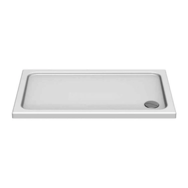 Kudos Kstone Slip Resistant Rectangular Shower Tray - White