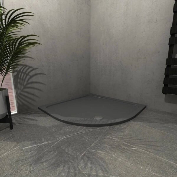 Kudos Kstone Slip Resistant Quadrant Shower Tray - Slate Grey - Image 3