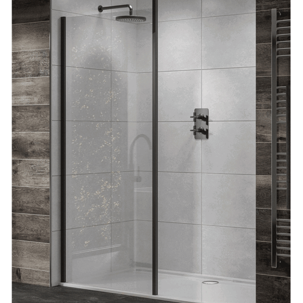 Sommer Evolve Wetroom Panel - Black