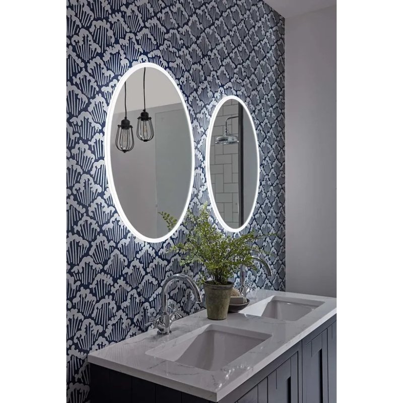 Tavistock Aster Oval LED Illuminated Mirror - 650mm x 490mm