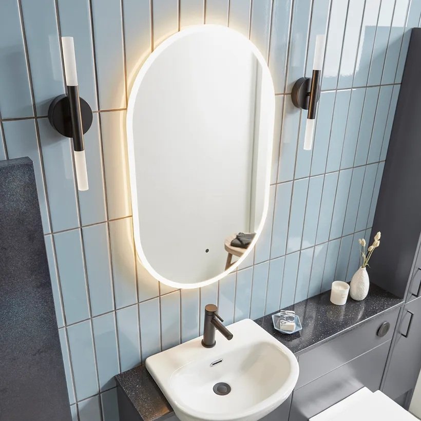 Tavistock Aster Pill Illuminated Mirror - 800mm x 500mm