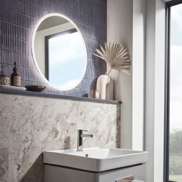 Tavistock Beta Round Illuminated Mirror With Touch Control