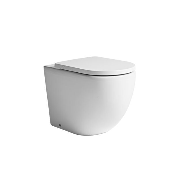 Tavistock Orbit Back To Wall Toilet With Soft Close Seat - White - Image 2