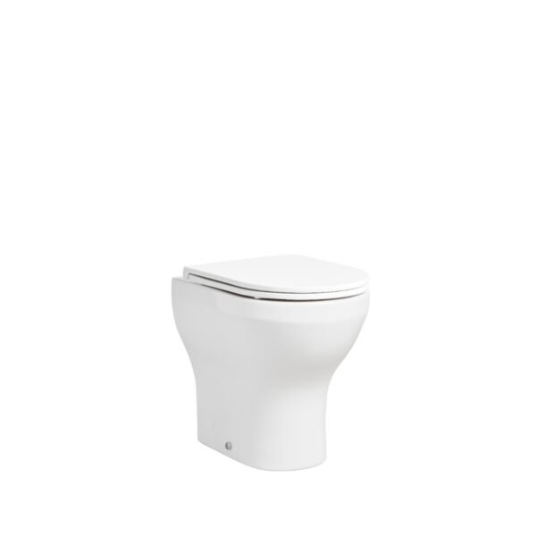 Tavistock Micra Evo Comfort Height Back To Wall Toilet With Soft Close Seat - White - Image 2