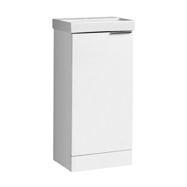 Tavistock Cadence 1 Door Floor standing Vanity Unit With Basin And Handle - 400mm Wide - 1 TH - Image 9
