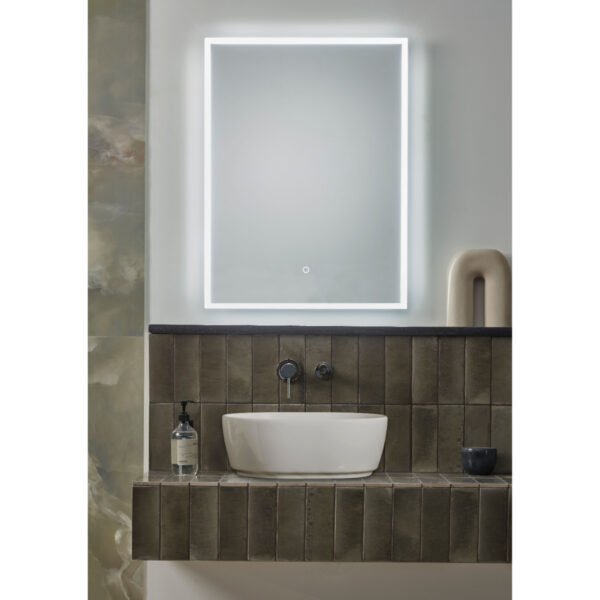 Tavistock Cadence Illuminated Mirror With Shaver, USB And Demist Pad