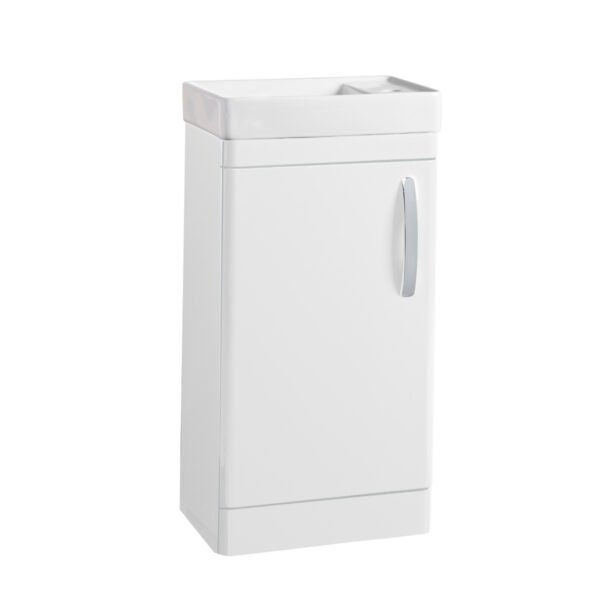 Tavistock Compass 1 Door Cloakroom Floor standing Vanity Unit With Basin - 450mm Wide - 1 RH TH
