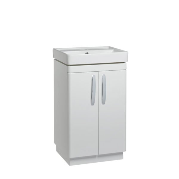 Tavistock Compass 2 Door Floor standing Vanity Unit With Basin - 500mm Wide - 1 TH