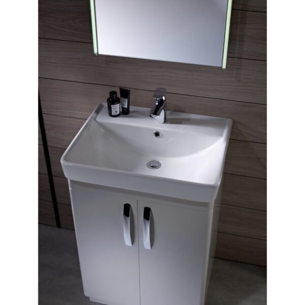Tavistock Compass 2 Door Floor standing Vanity Unit With Basin - 600mm Wide - 1 TH - Image 5