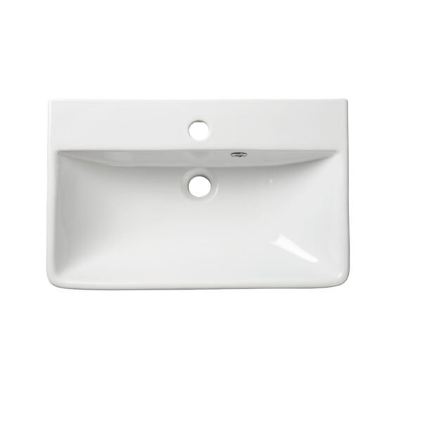 Tavistock Aerial Semi Countertop Basin - 560mm Wide - 1 TH - White