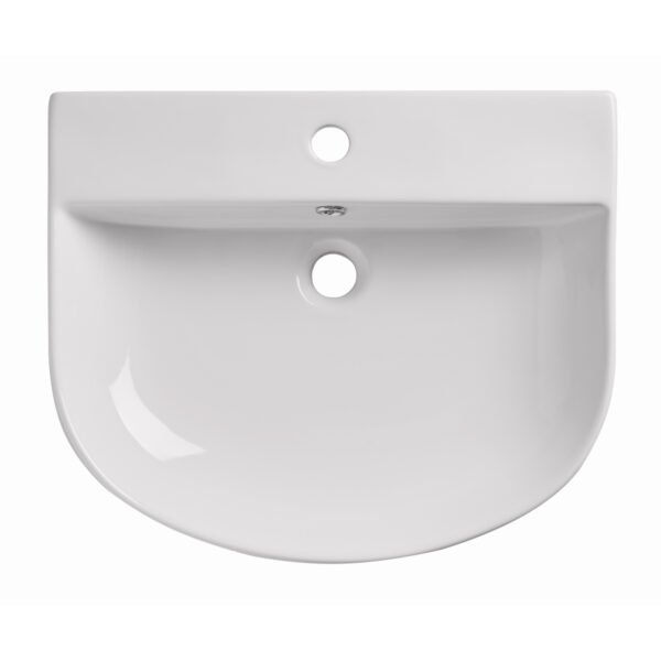 Tavistock Orbit Standard Semi Recessed Basin - 560mm Wide - 1 TH - White