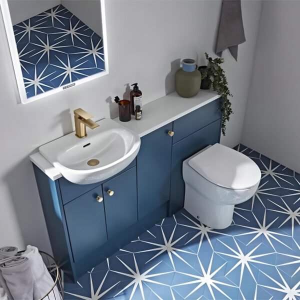 Tavistock Micra Evo Slim Depth Semi Countertop Basin - 475mm Wide - 1 TH - White