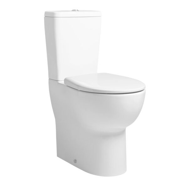 Tavistock Loft Fully Enclosed Comfort Height Rimless Close Coupled Toilet With Cistern And Soft Close Seat - Image 2
