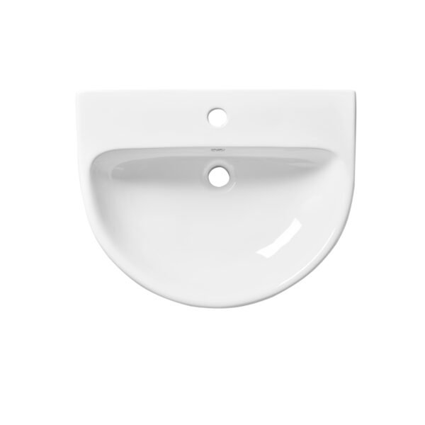 Tavistock Aerial Semi Countertop Basin - 550mm Wide - 1 TH - White