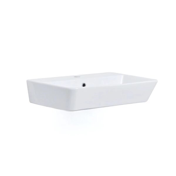 Tavistock Compass Wall Hung Basin - 550mm Wide - 1 TH - White - Pedestal Options