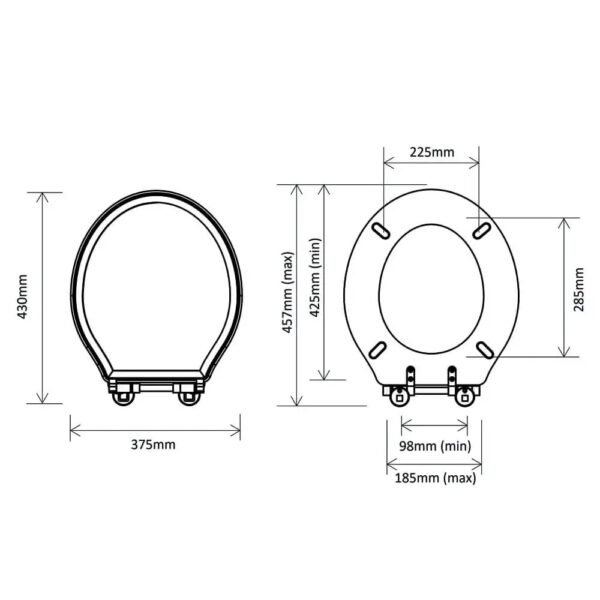 Tavistock Vitoria Soft Close Toilet Seat - Image 2