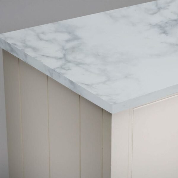 Tavistock Lansdown 4 Door Curved Floor standing Vanity Unit With Double Basin And Worktop - Image 4