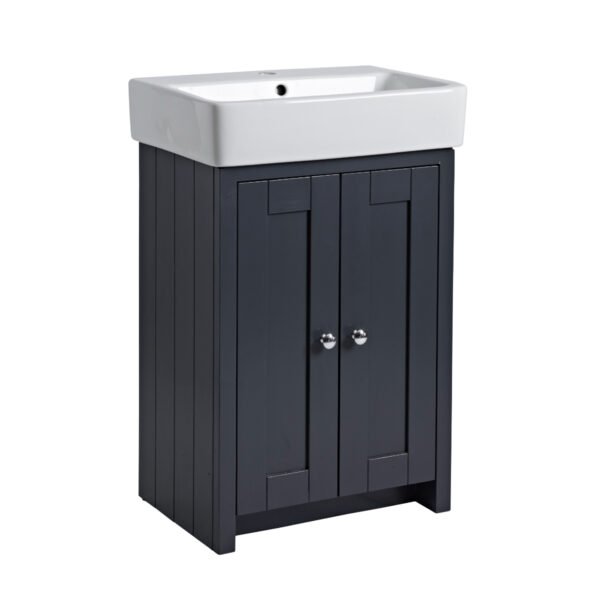 Tavistock Lansdown 2 Door Floor standing Vanity Unit With Basin - 575mm Wide - Image 5