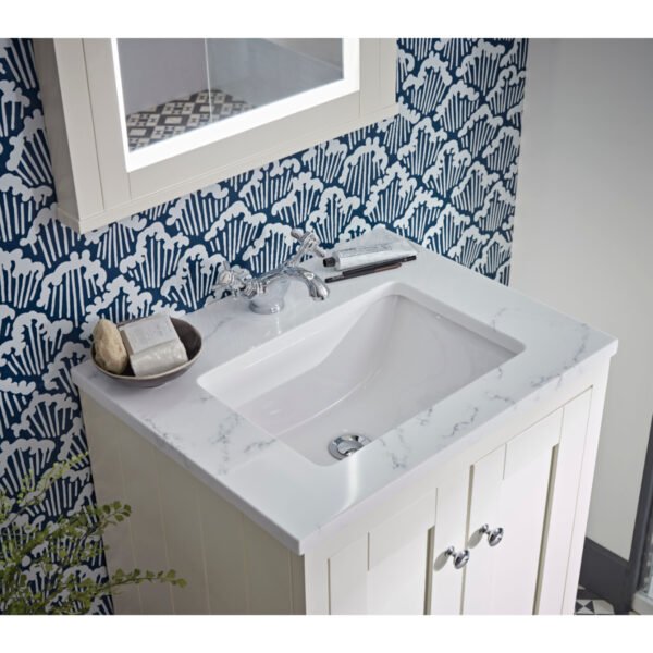 Tavistock Lansdown 2 Door Floor standing Vanity Unit With Basin And Arctic White Worktop - 600mm Wide - 1 TH