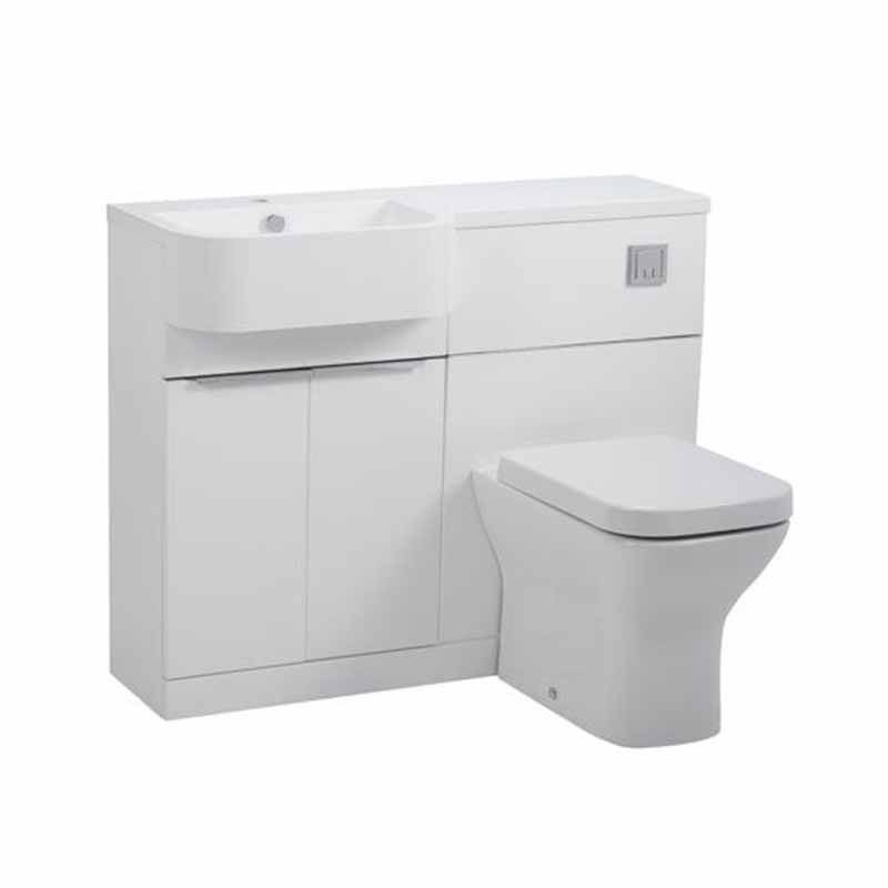Tavistock Match Combination Bathroom Furniture Unit With Basin And Handles - 1000mm Wide - 1 TH - Image 9
