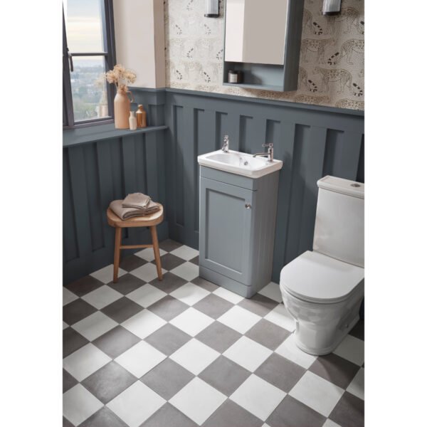 Tavistock Marston 1 Door Cloakroom Floor standing Vanity Unit With Basin - 450mm Wide - Image 2