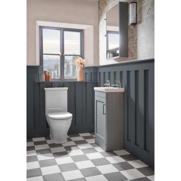 Tavistock Marston 1 Door Cloakroom Floor standing Vanity Unit With Basin - 450mm Wide - Image 3