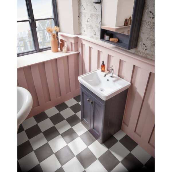 Tavistock Marston 2 Door Floor standing Vanity Unit With Basin - 500mm Wide - Image 14