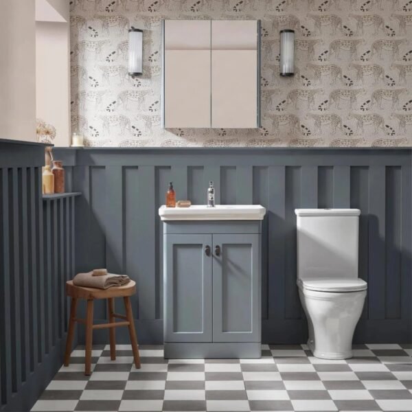 Tavistock Marston 2 Door Floor standing Vanity Unit With Basin - 500mm Wide - Image 4