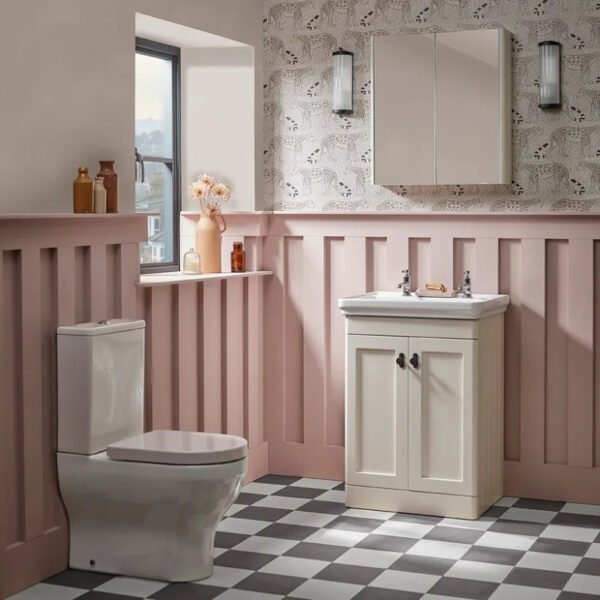 Tavistock Marston 2 Door Floor standing Vanity Unit With Basin - 500mm Wide