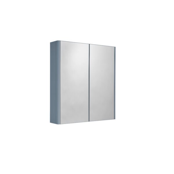 Tavistock Marston 2 Door Wall Mounted Non Illuminated Mirror Cabinet - 650mm x 600mm - Matt Spruce - Image 2