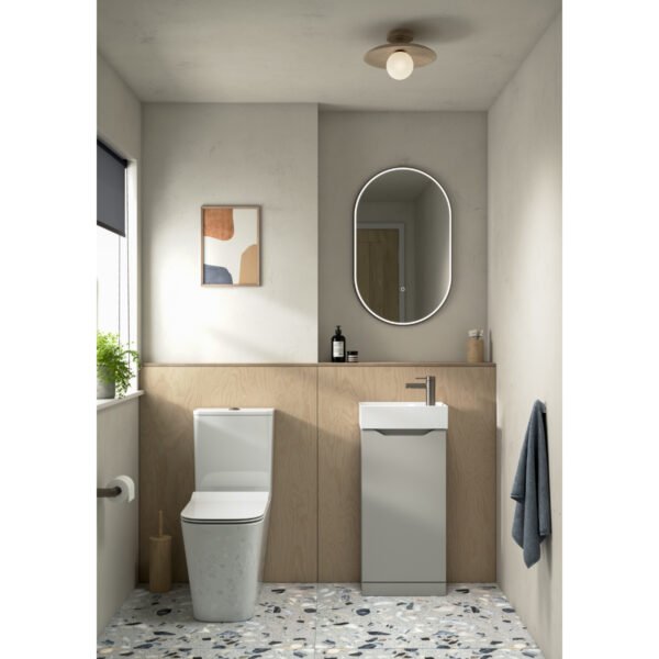 Tavistock Nimble Cloakroom Floor standing Vanity Unit With Basin - 400mm Wide - 1 TH