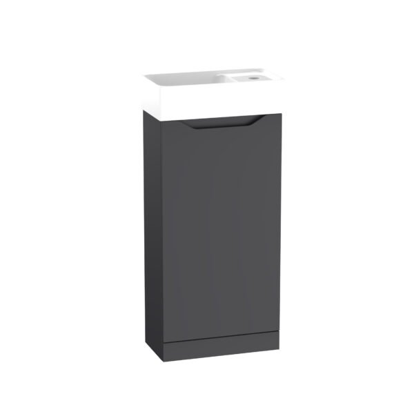 Tavistock Nimble Cloakroom Floor standing Vanity Unit With Basin - 400mm Wide - 1 TH - Image 3